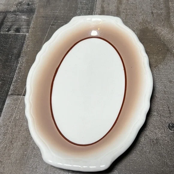Vintage Homer Laughlin Best China Oval Ceramic Small Tray Dish - Picture 2 of 6